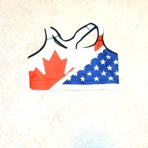 Price is firm Sports Bra by Basic Finds sizes  m, never worn.